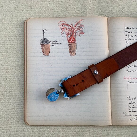 Swiss Boy Scout leather belt vintage - Picture 5 of 13